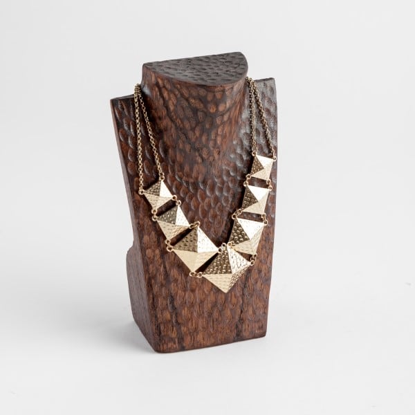 Dark Wood Small Necklace Display (200 mm)