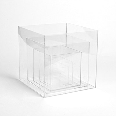 Five Sided Acrylic Cubes for Retail Displays