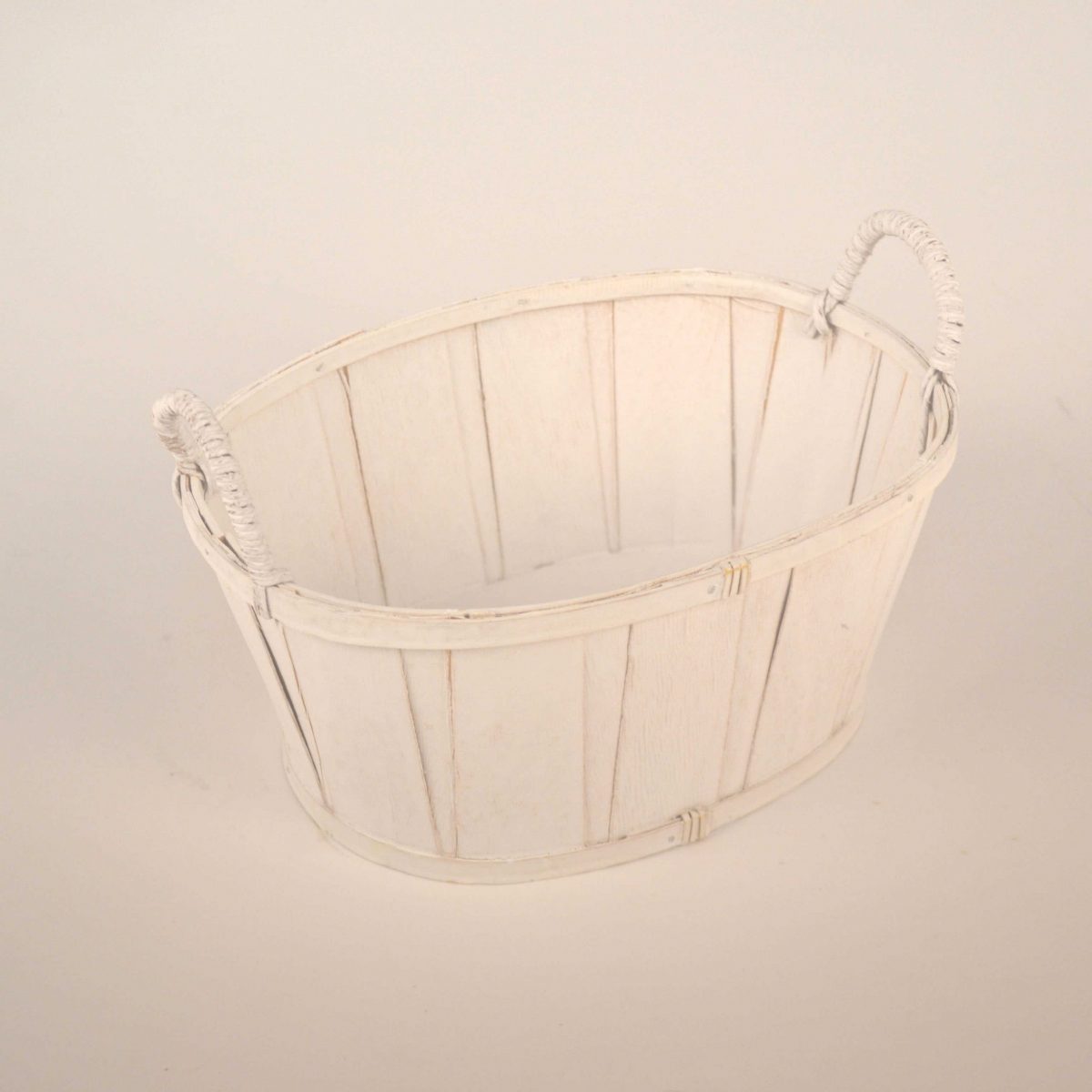 White Wooden Basket