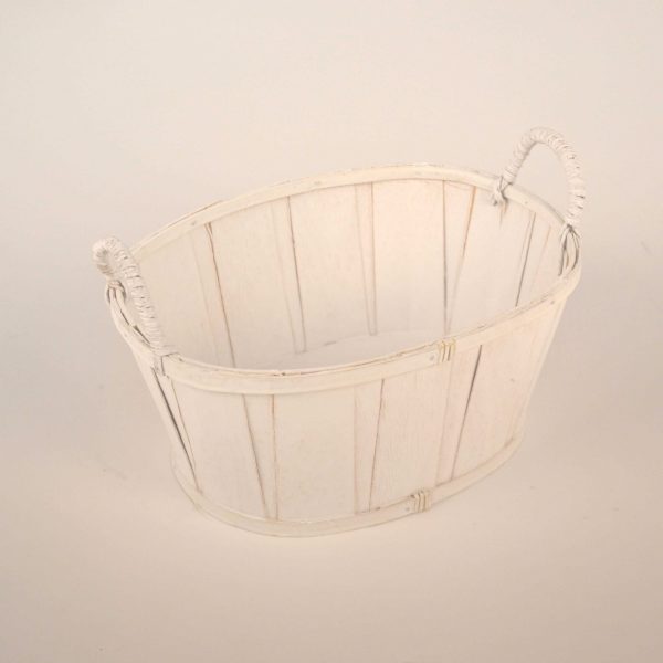 White Wooden Basket