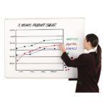 SignSCRIBE Magnetic Whiteboard with user