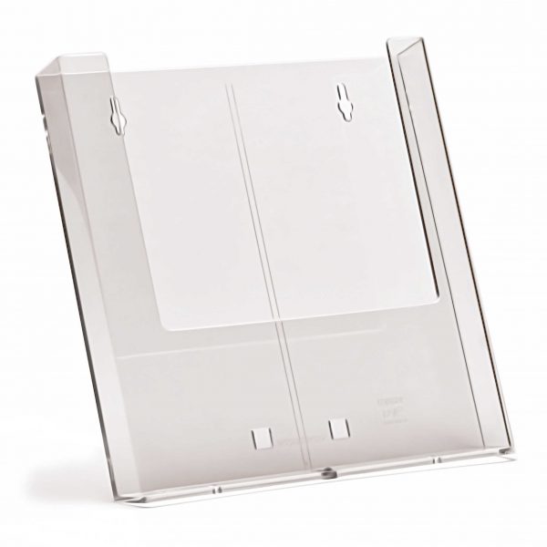 Wall Fix A4 Portrait Leaflet Holder (Including Free Stand)
