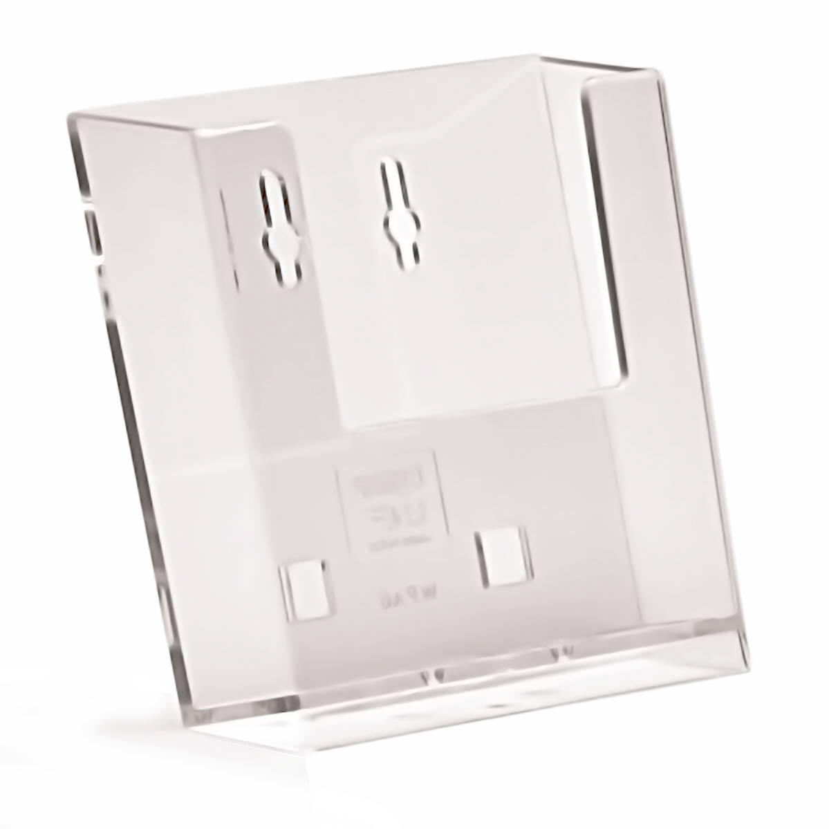Wall Fix A6 Portrait Leaflet Holder (Including Free Stand)
