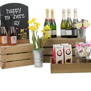 Oak Stained Wooden Crates