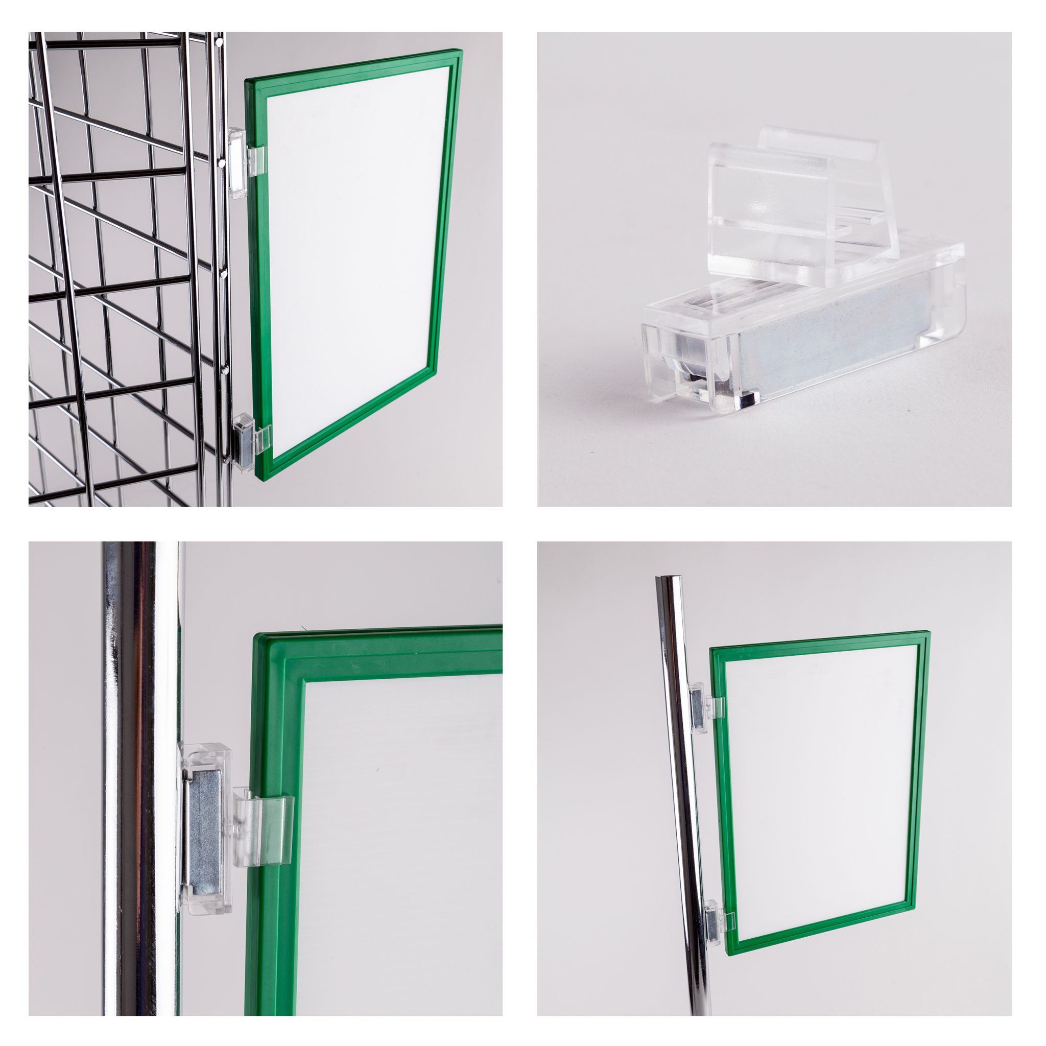 Plastic Poster Frame Green The Display Centre