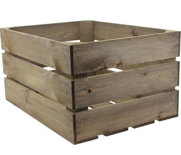 Crates | Oak Stained Wooden Crates