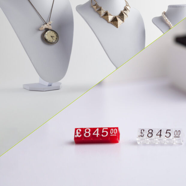 Jewellery Price Cubes Price Display