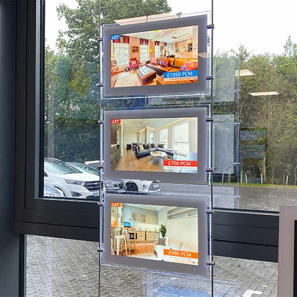 Real Estate Window Display Set of 3 United Kingdom