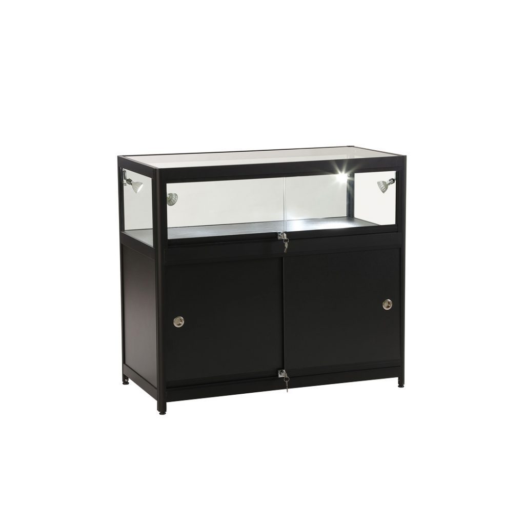 Glass Display With LED Lights The Display Centre