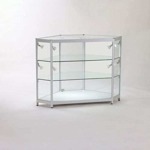 Corner display cabinet glass in UK