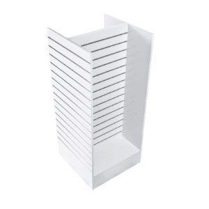 140217 Flat Pack Slatwall H Gondola Small White