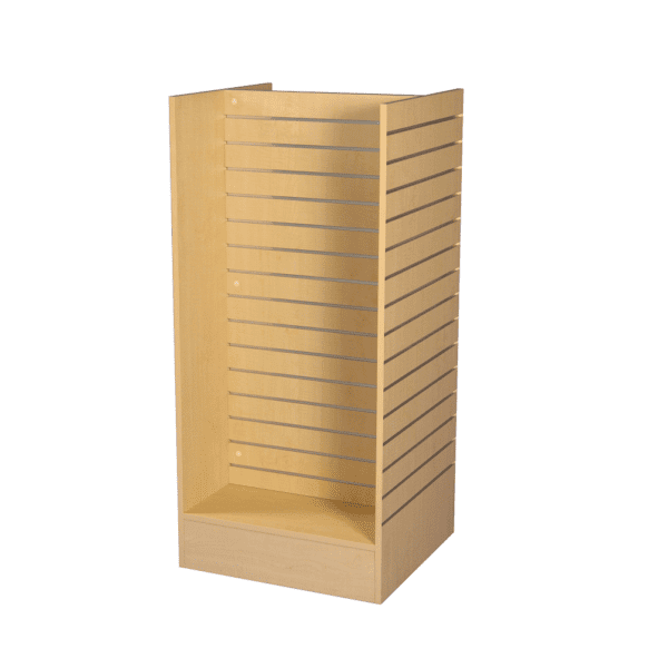 White Slatwall Gondola Flat Packed The Display Centre