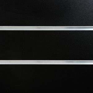 Black Slatwall Panel - MDF Melamine - 1200mm x 1200mm - Aluminium Inserts