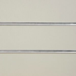 Grey Slatwall Panel - MDF Melamine - 1200mm x 1200mm - Aluminium Inserts