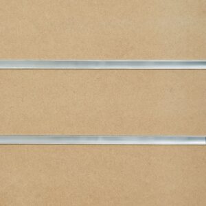 MDF Slatwall Panel - MDF Finish - 1200mm x 1200mm - Aluminium Inserts