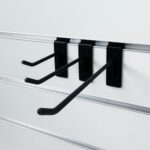 Single Prong Slatwall Hook Black