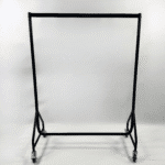 127305 4ft Black Reinforced Clothes Rail (3)
