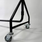 127315 6ft Black Reinforced Clothes Rail (2)