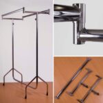 Chrome Double Clothes Rail