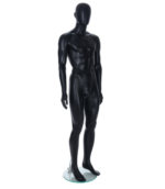 Black Egghead Male Mannequin with ears 205420 2