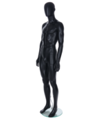 Black Egghead Male Mannequin with ears 205420 3