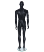Black Egghead Male Mannequin with ears 205420 4