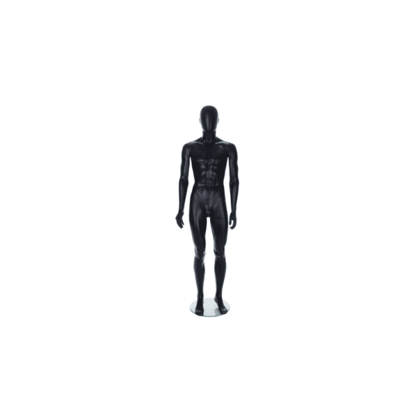 Black Egghead Male Mannequin with ears 205420