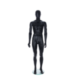 Black Egghead Male Mannequin with ears 205420 A