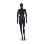 Black egghead female mannequin
