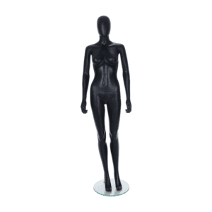 Black egghead female mannequin
