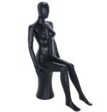 Black Sitting Female Mannequin 205455 2