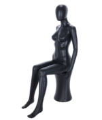 Black Sitting Female Mannequin 205455 3