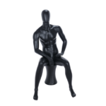 Black Sitting Male Mannequin 205460 A
