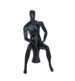 Black Sitting Male Mannequin 205460 A