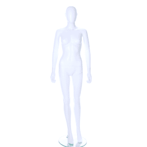 White egghead with ears female mannequin
