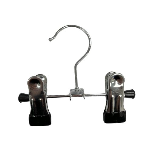 265110 Narrow Chrome Hanger with Twin Pegs