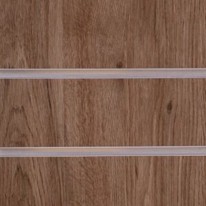 Eternity Wood Slatwall Panel - MDF Melamine - 1200mm x 1200mm - Aluminium Inserts