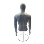 Polycarbonate Egghead Male Torso Counter Standing