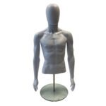 Polycarbonate Egghead Male Torso Counter Standing