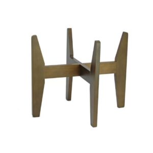 324142 Wooden shopping basket stand
