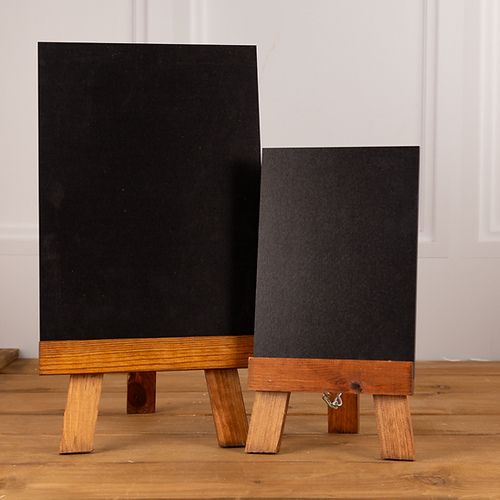 455272 Wooden Easel Stand with Chalkboard