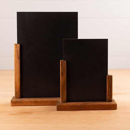 455305 Ash Menu Holder with Chalkboard