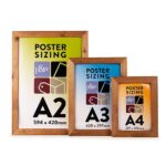 455329P Hinged wooden poster holder