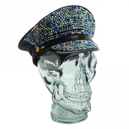 215268 Clear display skull head