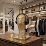 Faceless Gold Lattice Display Head