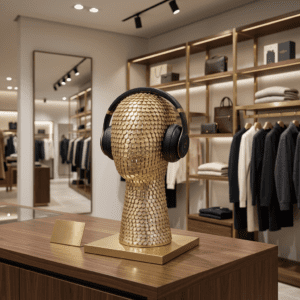 Faceless Gold Lattice Display Head
