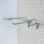 Single Prong Pegboard Hook With Ticket Arm