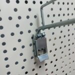 Direct Entry Single Prong Pegboard Hook With Ticket Arm