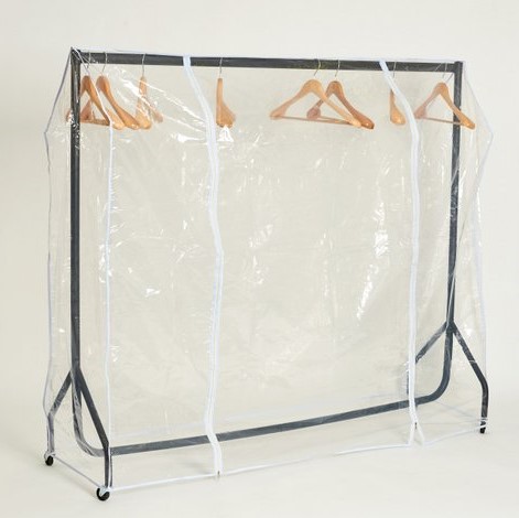 Clothes Rail Cover Clear