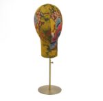 Gold floral head on stand
